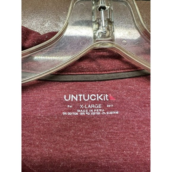 UNTUCKit Men's Long Sleeve Polo Size X-Large - Picture 2 of 4